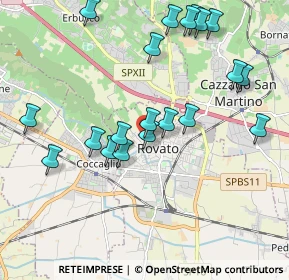 Mappa Via Martinengo Cesaresco, 25038 Rovato BS, Italia (2.065)