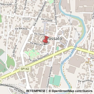 Mappa Via Mercato,  4, 13836 Cossato, Biella (Piemonte)