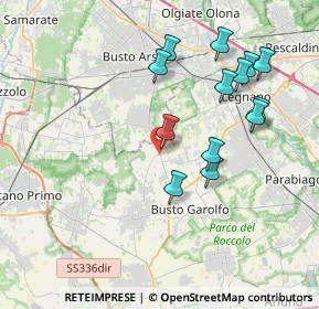 Mappa Via della Circonvallazione, 20036 Dairago MI, Italia (3.81538)