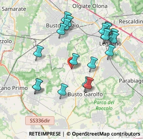 Mappa Via della Circonvallazione, 20036 Dairago MI, Italia (3.914)