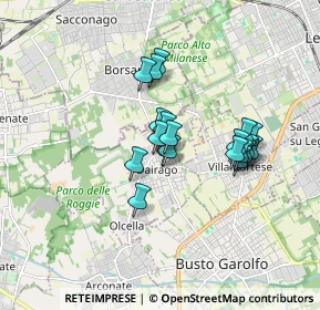 Mappa Via della Circonvallazione, 20036 Dairago MI, Italia (1.309)