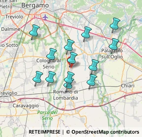 Mappa Via Derusco, 24057 Martinengo BG, Italia (6.29615)