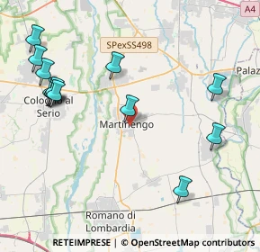 Mappa Via Derusco, 24057 Martinengo BG, Italia (4.86692)