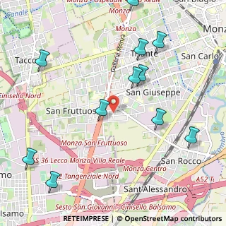 Mappa Via Tronto, 20900 Monza MB, Italia (1.27)