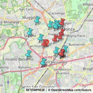 Mappa Via Tronto, 20900 Monza MB, Italia (1.573)