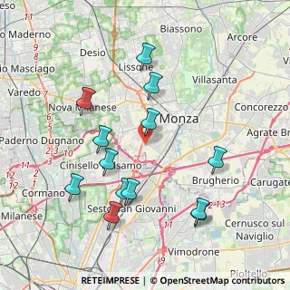 Mappa Via Tronto, 20900 Monza MB, Italia (4.00692)