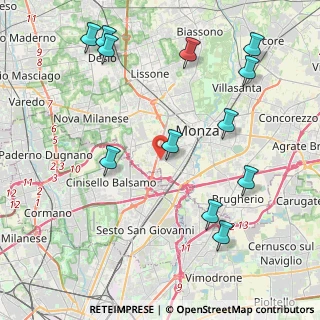 Mappa Via Tronto, 20900 Monza MB, Italia (4.9325)