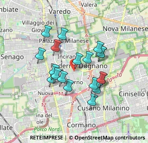 Mappa Via Madonna, 20037 Paderno Dugnano MI, Italia (1.42105)