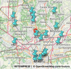 Mappa Via Madonna, 20037 Paderno Dugnano MI, Italia (9.0955)