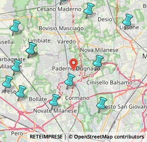 Mappa Via Madonna, 20037 Paderno Dugnano MI, Italia (5.95933)