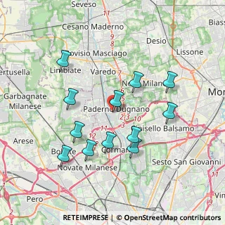 Mappa Via Madonna, 20037 Paderno Dugnano MI, Italia (3.57917)