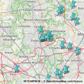 Mappa Via Madonna, 20037 Paderno Dugnano MI, Italia (5.4525)