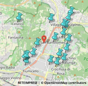 Mappa Via Antonio Drammis, 25127 Brescia BS, Italia (2.08158)