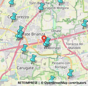 Mappa Parcheggio Leroy Merlin, 20867 Caponago MB, Italia (2.74067)