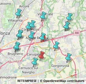 Mappa Parcheggio Leroy Merlin, 20867 Caponago MB, Italia (4.10176)