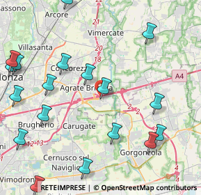 Mappa Parcheggio Leroy Merlin, 20867 Caponago MB, Italia (5.6905)