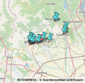 Mappa Via Alfonso Lamarmora, 13836 Cossato BI, Italia (9.6365)