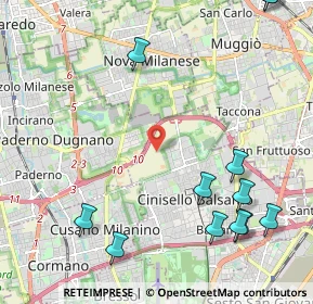 Mappa Via Wolfgang Amadeus Mozart, 20037 Paderno Dugnano MI, Italia (2.9125)