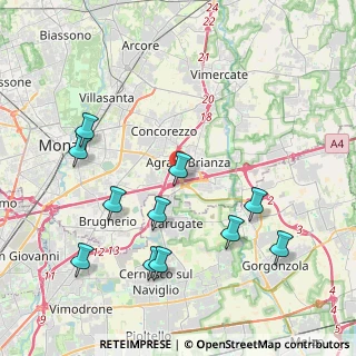 Mappa Strada Comunale Ghiringhella, 20864 Agrate Brianza MB, Italia (4.45909)