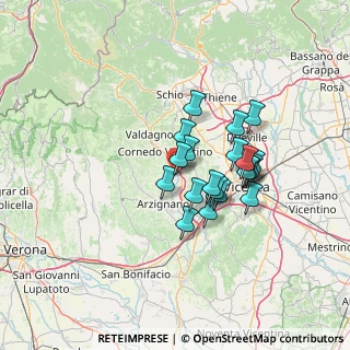 Mappa Piazza Giangiorgio Trissino, 36070 Trissino VI, Italia (10.386)