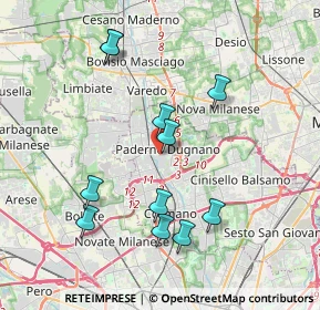 Mappa Via Bruno Buozzi, 20037 Paderno Dugnano MI, Italia (3.79909)