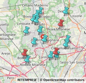 Mappa Via Bruno Buozzi, 20037 Paderno Dugnano MI, Italia (3.65412)