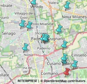 Mappa Via Bruno Buozzi, 20037 Paderno Dugnano MI, Italia (2.08357)