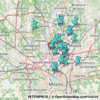 Mappa Via Bruno Buozzi, 20037 Paderno Dugnano MI, Italia (6.378)