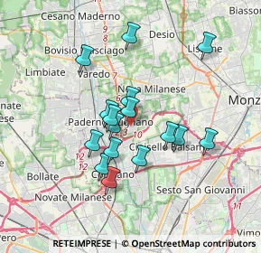 Mappa Via Richard Wagner, 20037 Paderno Dugnano MI, Italia (2.9375)