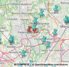 Mappa Via Richard Wagner, 20037 Paderno Dugnano MI, Italia (6.008)