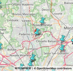 Mappa Via Richard Wagner, 20037 Paderno Dugnano MI, Italia (6.97824)