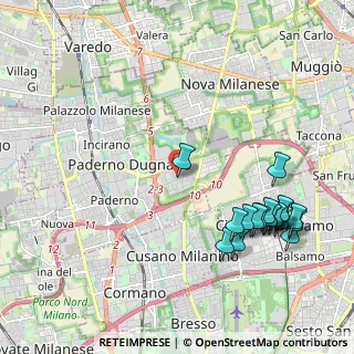 Mappa Via Agostino cardinal riboldi, 20037 Paderno Dugnano MI, Italia (2.43667)