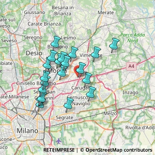 Mappa Via de Capitani, 20864 Agrate Brianza MB, Italia (6.578)