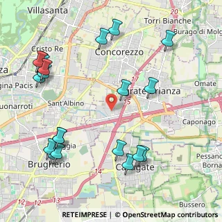 Mappa Via de Capitani, 20864 Agrate Brianza MB, Italia (2.617)