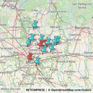 Mappa Via de Capitani, 20864 Agrate Brianza MB, Italia (9.27333)