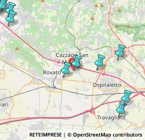 Mappa Via Alessandro Volta, 25046 Cazzago San Martino BS, Italia (6.53583)