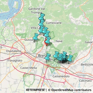 Mappa Via Triumplina, 25125 Brescia BS, Italia (6.864)