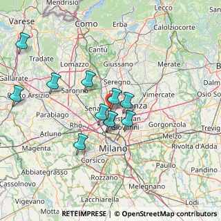 Mappa Via Jean Sibelius, 20037 Paderno Dugnano MI, Italia (12.92182)