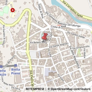 Mappa Via Belletti - Bona, 17, 13900 Biella, Biella (Piemonte)
