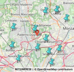 Mappa Via Arrigo Boito, 20037 Paderno Dugnano MI, Italia (5.00462)