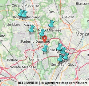 Mappa Via Arrigo Boito, 20037 Paderno Dugnano MI, Italia (3.65455)