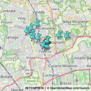 Mappa BRUNO, 20037 Paderno Dugnano MI, Italia (1.10769)