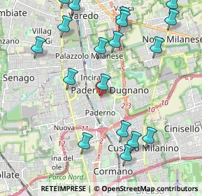 Mappa BRUNO, 20037 Paderno Dugnano MI, Italia (2.49056)