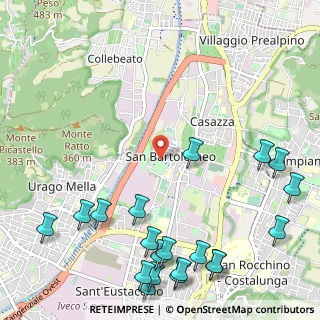 Mappa Via Montenevoso, 25128 Brescia BS, Italia (1.549)