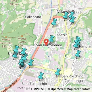 Mappa Via Montenevoso, 25128 Brescia BS, Italia (1.3905)