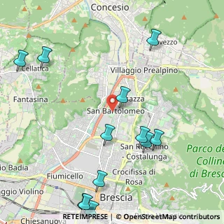 Mappa Via Montenevoso, 25128 Brescia BS, Italia (2.75917)