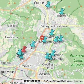 Mappa Via Montenevoso, 25128 Brescia BS, Italia (2.09429)