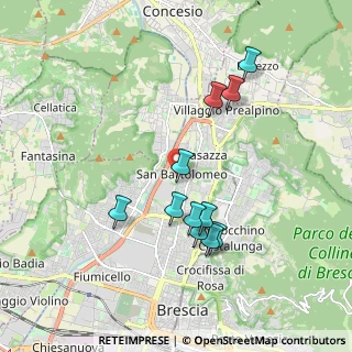 Mappa Via Montenevoso, 25128 Brescia BS, Italia (1.74273)