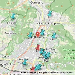 Mappa Via Montenevoso, 25128 Brescia BS, Italia (2.80813)