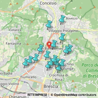 Mappa Via Montenevoso, 25128 Brescia BS, Italia (1.67706)